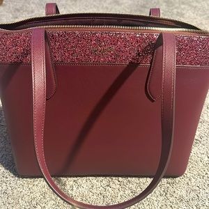 Kate space wine colored tote